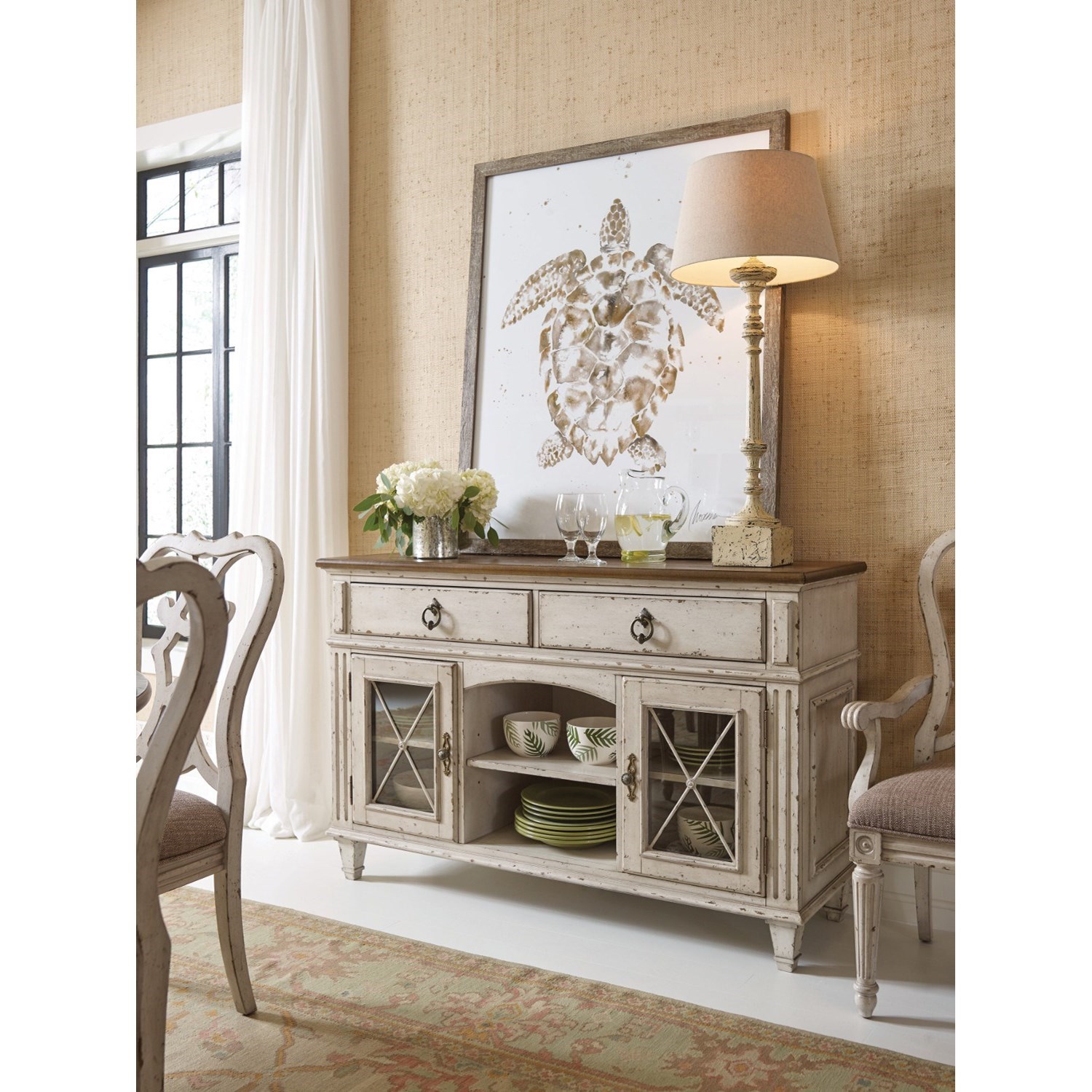 American Drew SOUTHBURY 513 850 Server with Two Doors Jacksonville Furniture Mart Dining Sideboards